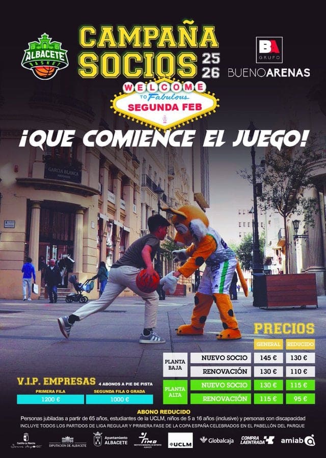 Campaña de abonos Albacete Basket 2025-2026