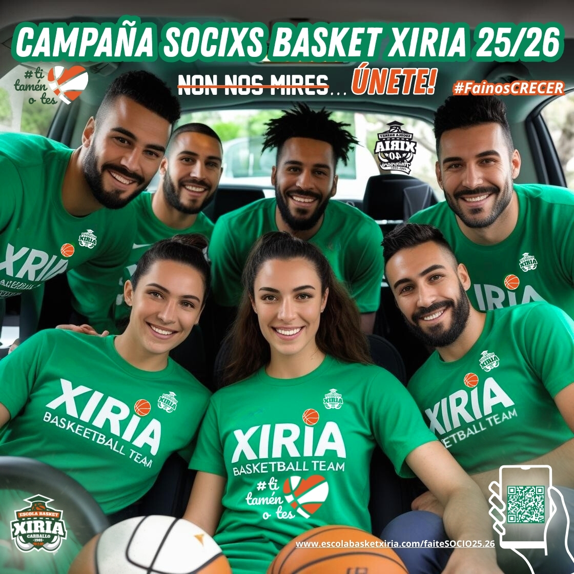 Campaña de abonos Escola Basket Xiria 2025/2026