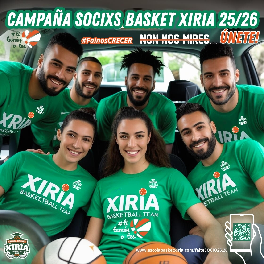 Campaña de abonos Escola Basket Xiria 2025/2026